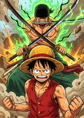 One Piece Luffy x Zoro