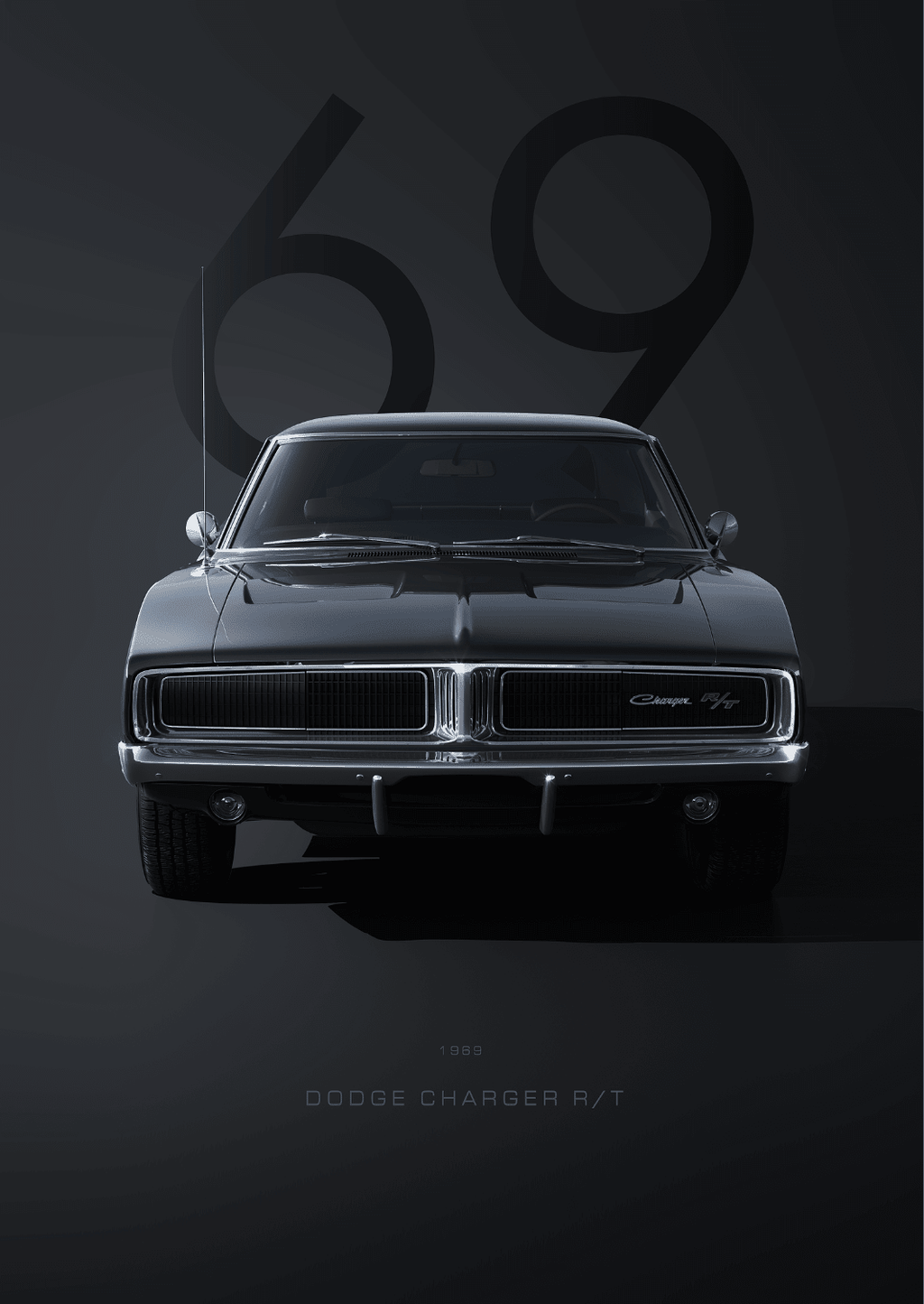C079 - 69 Metal Poster by Alumenarc