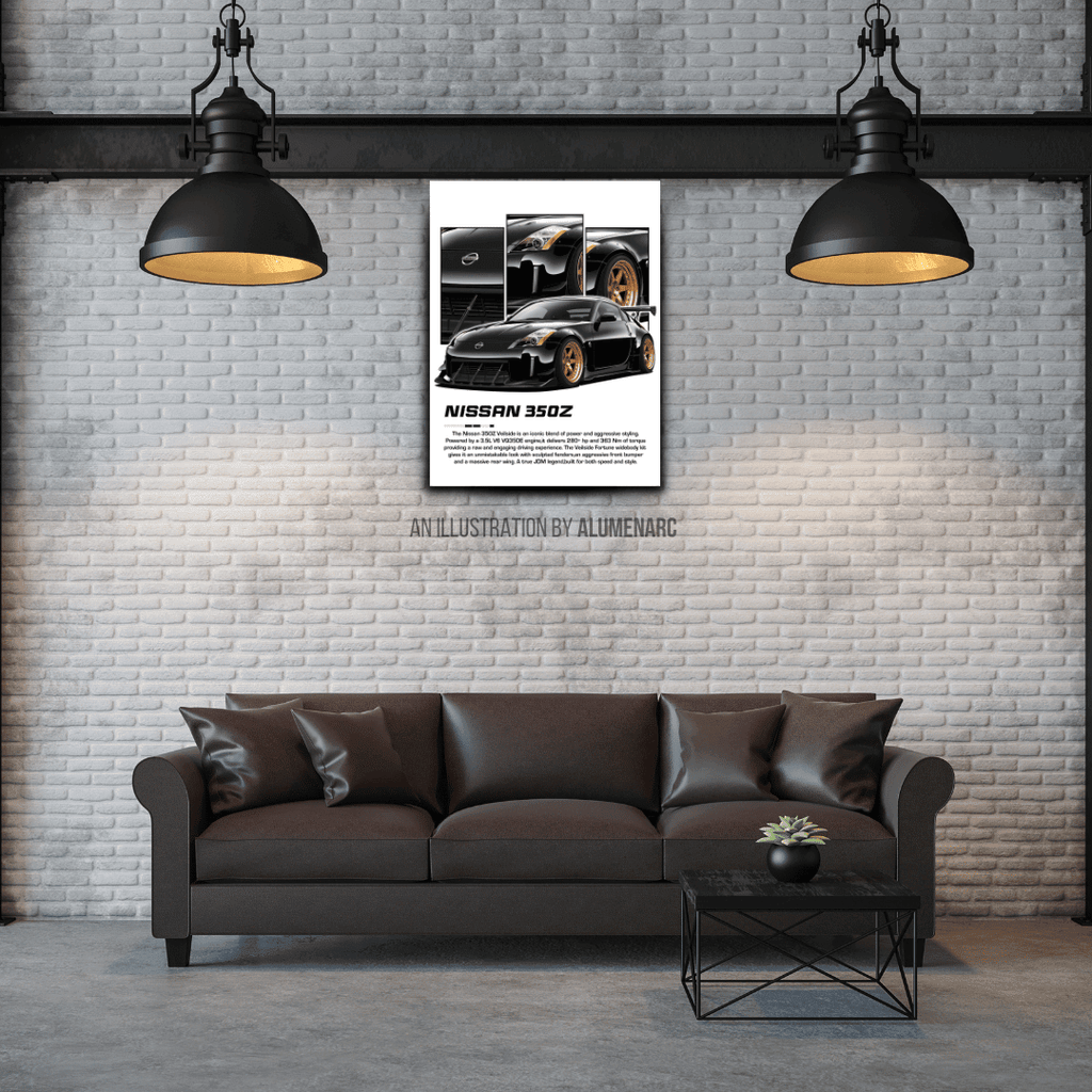 C111 - 350z Metal Poster by Alumenarc