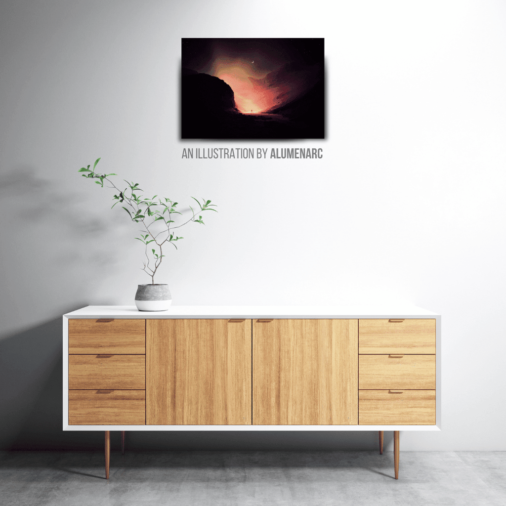 CA108 - ALONE Metal Poster by Alumenarc
