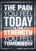 Q008 - Strength Metal Poster by Alumenarc